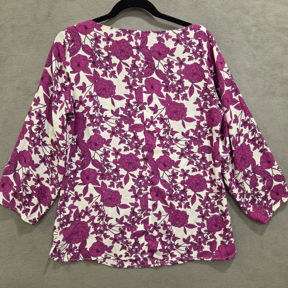 Banana Republic Floral Blouse Top Women Small Office Cottage‎ Boho Romantic